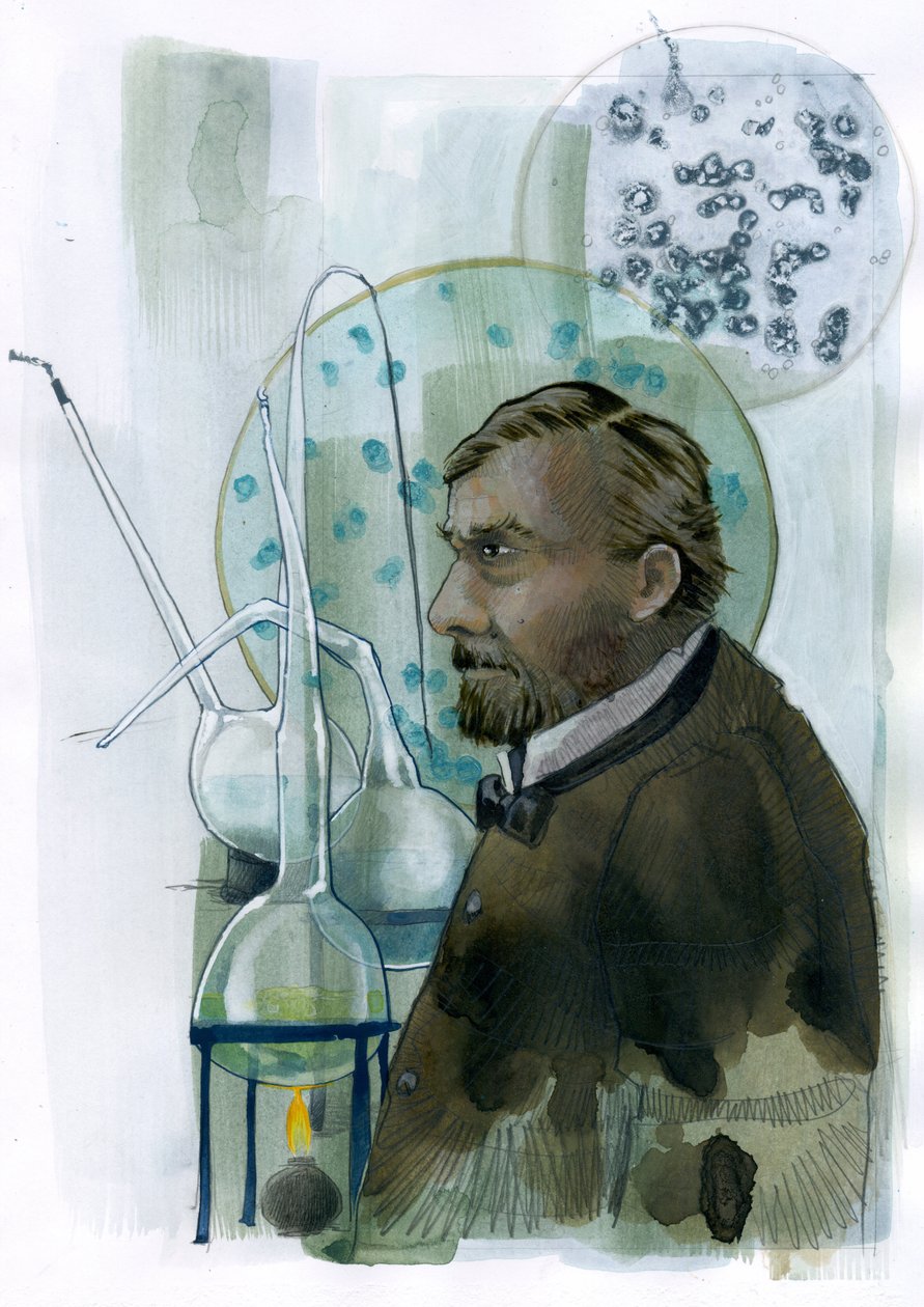 Porträt von Louis Pasteur (1822-1895), französischer Wissenschaftler von Alessandro Lonati