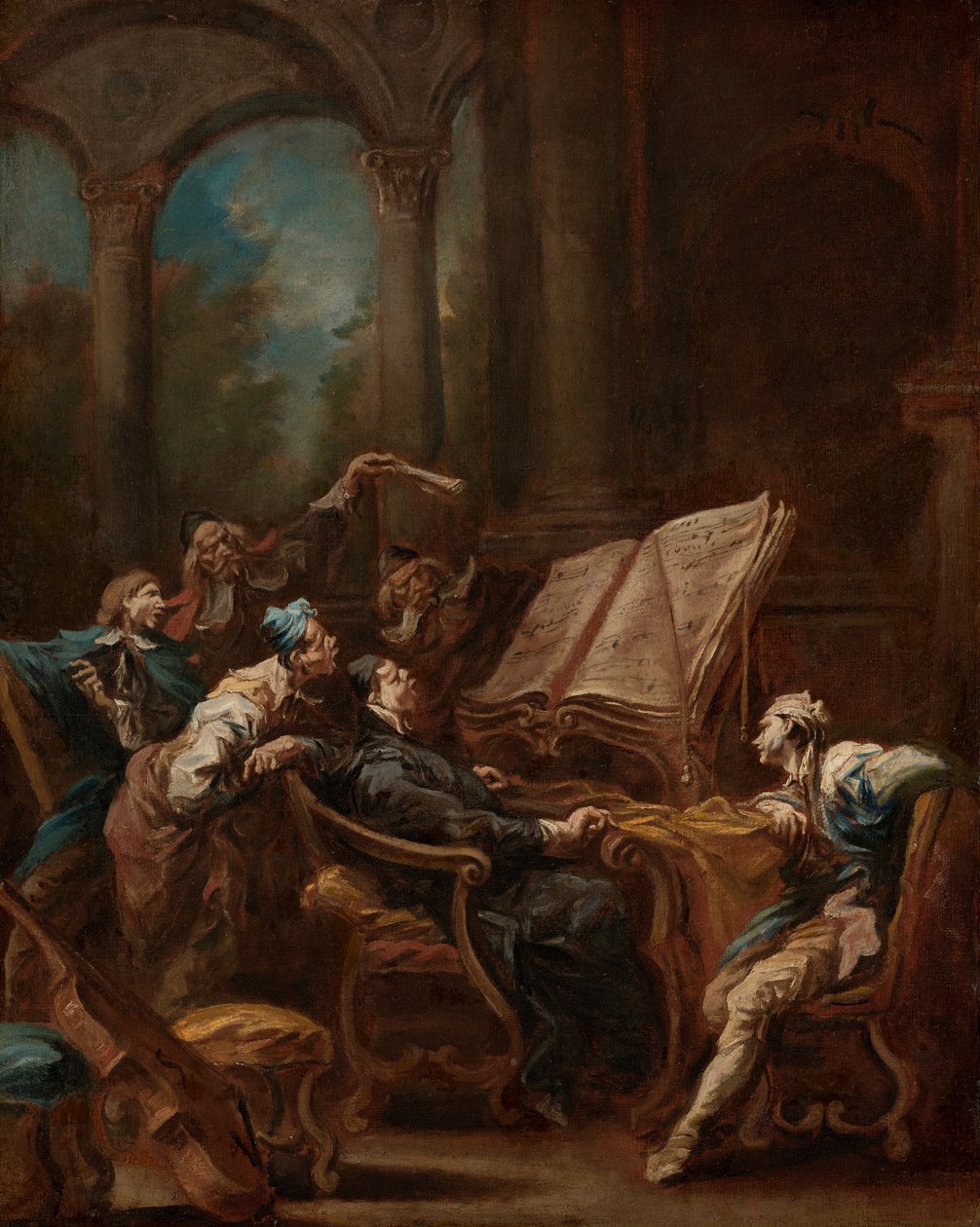 Die Chorsänger von Alessandro Magnasco