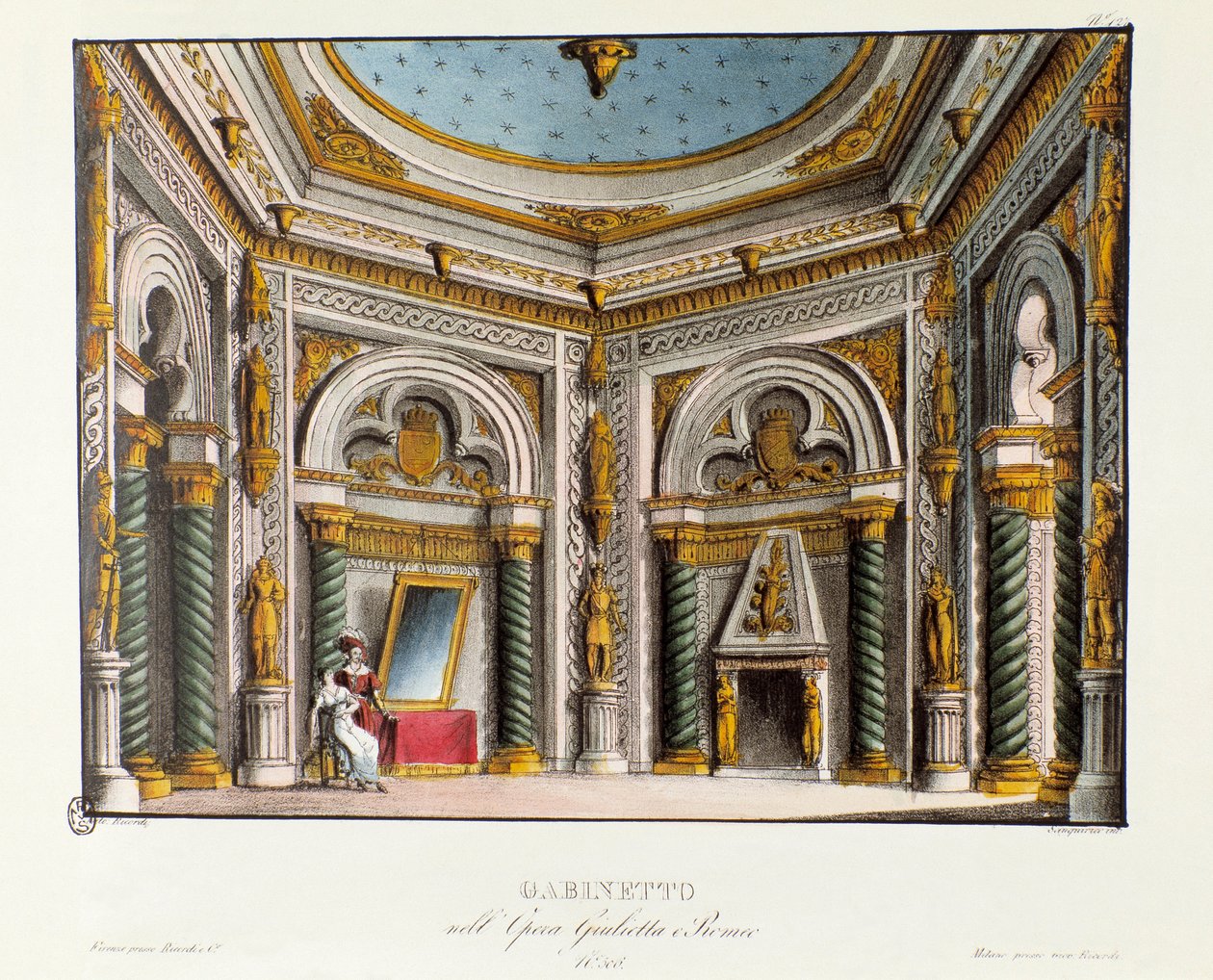Juliets private Gemächer (Detail) von Alessandro Sanquirico