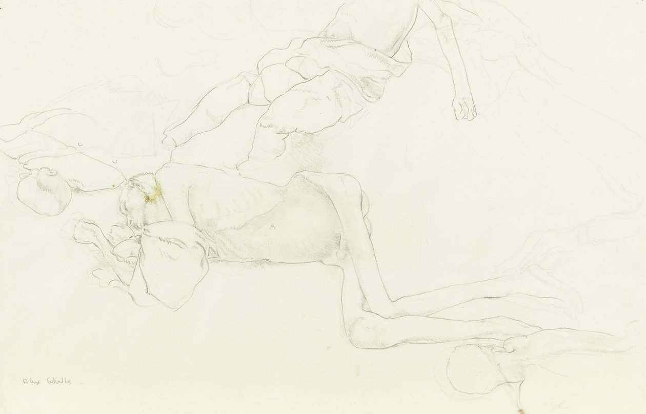 Körper in einem Grab von Alex Colville