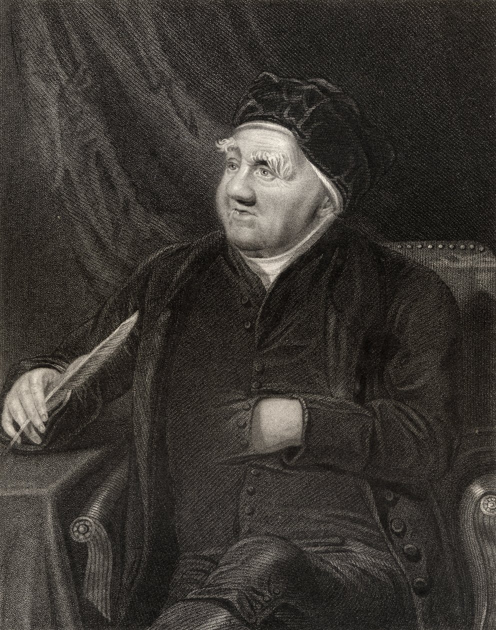 Samuel Parr, graviert von John Cochran (fl.1821-65), aus 