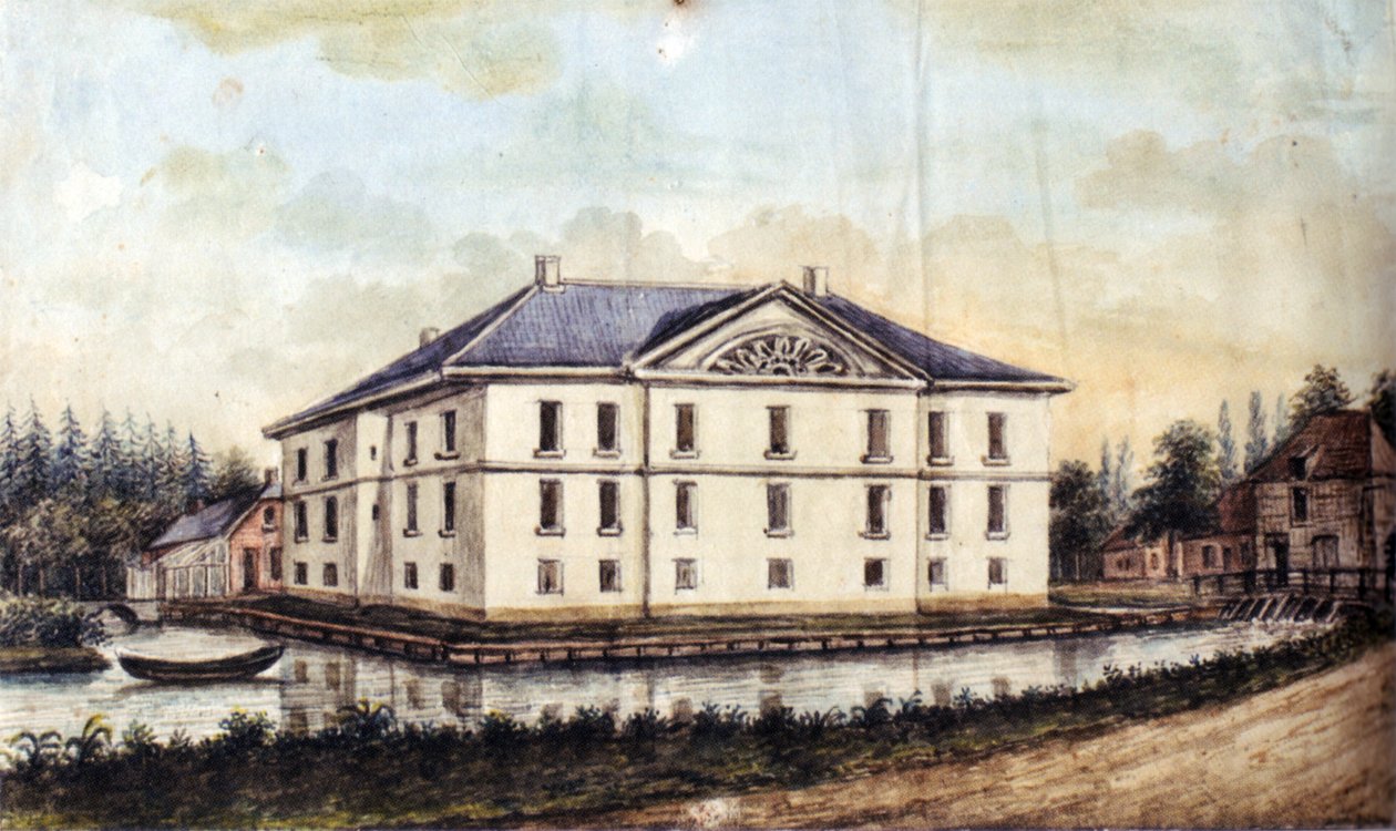 Haus Caen in Straelen, Ansicht von Osten von Alexander Frans van Aefferden
