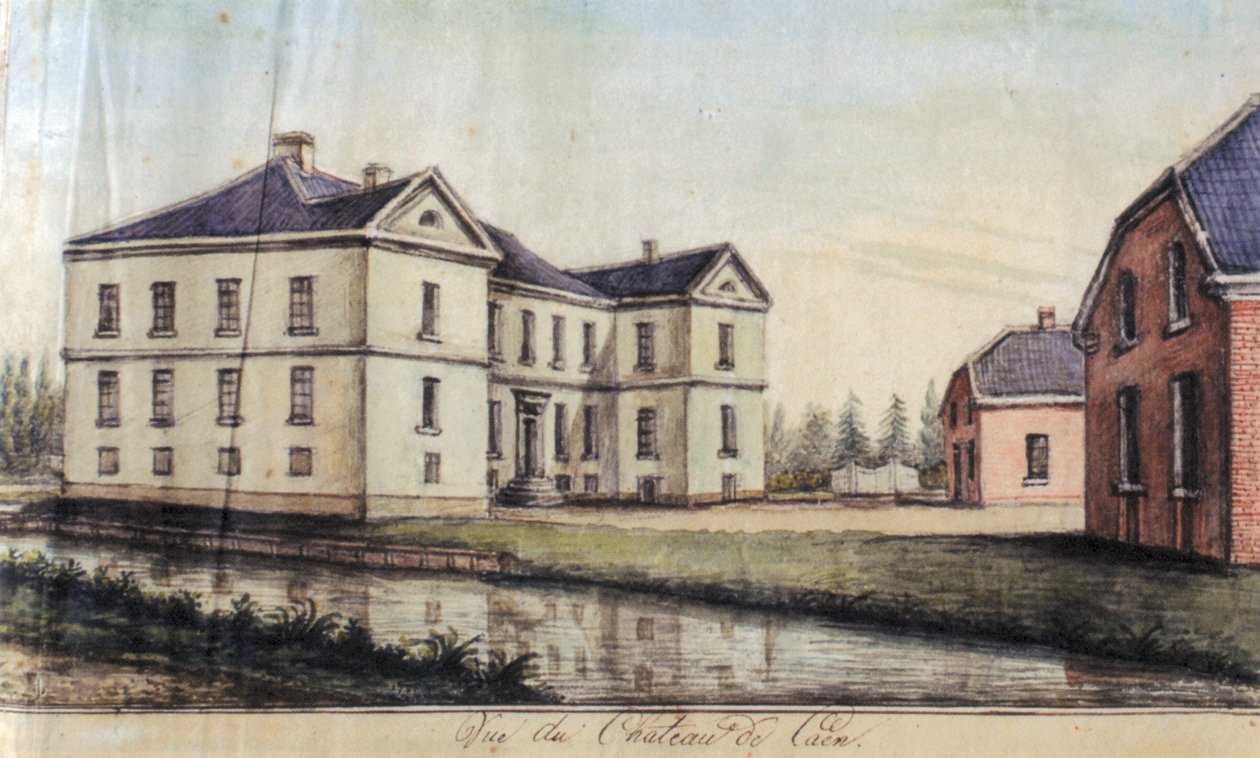 Haus Caen in Straelen, Ansicht von Westen von Alexander Frans van Aefferden