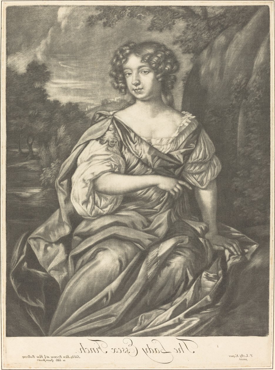Die Lady Essex Finch von Alexander Browne after Sir Peter Lely