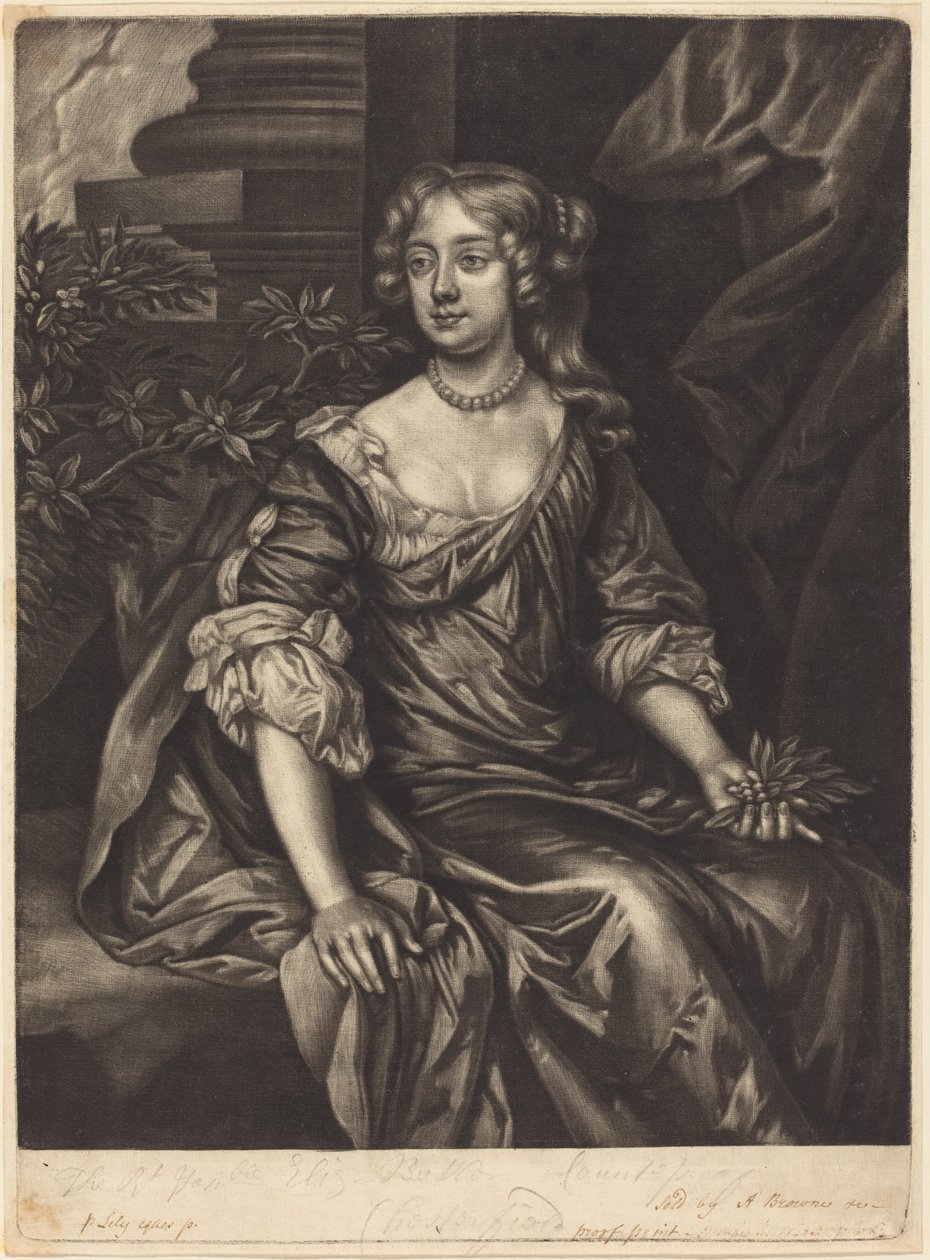 Die ehrenwerte Lady Elizabeth Butler, Gräfin von Chesterfield von Alexander Browne after Sir Peter Lely