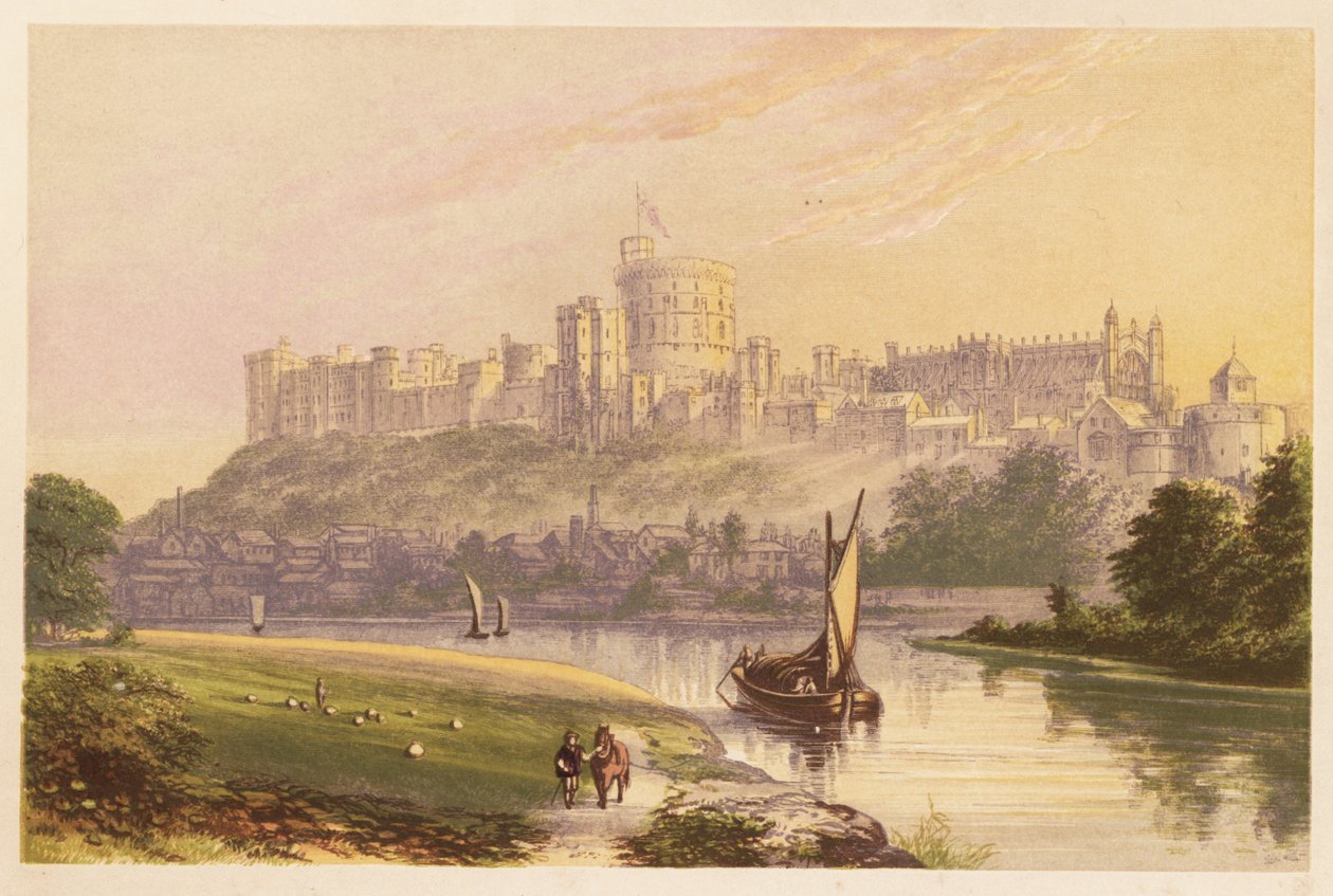 Schloss Windsor, Berkshire, England. 1880 (Gravur) von Alexander Francis (after) Lydon