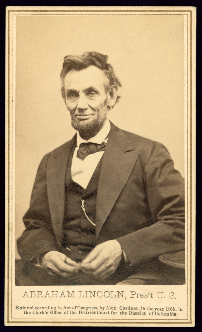 Porträt von Lincoln von Alexander Gardner von Alexander Gardner