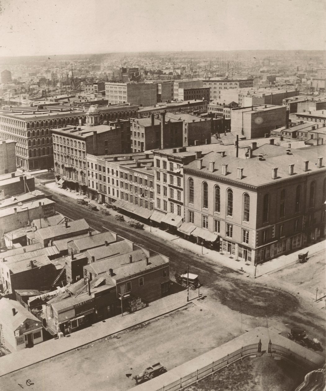 Blick nach Nordwesten vom Kuppel des Gerichtsgebäudes in Chicago von Alexander Hesler