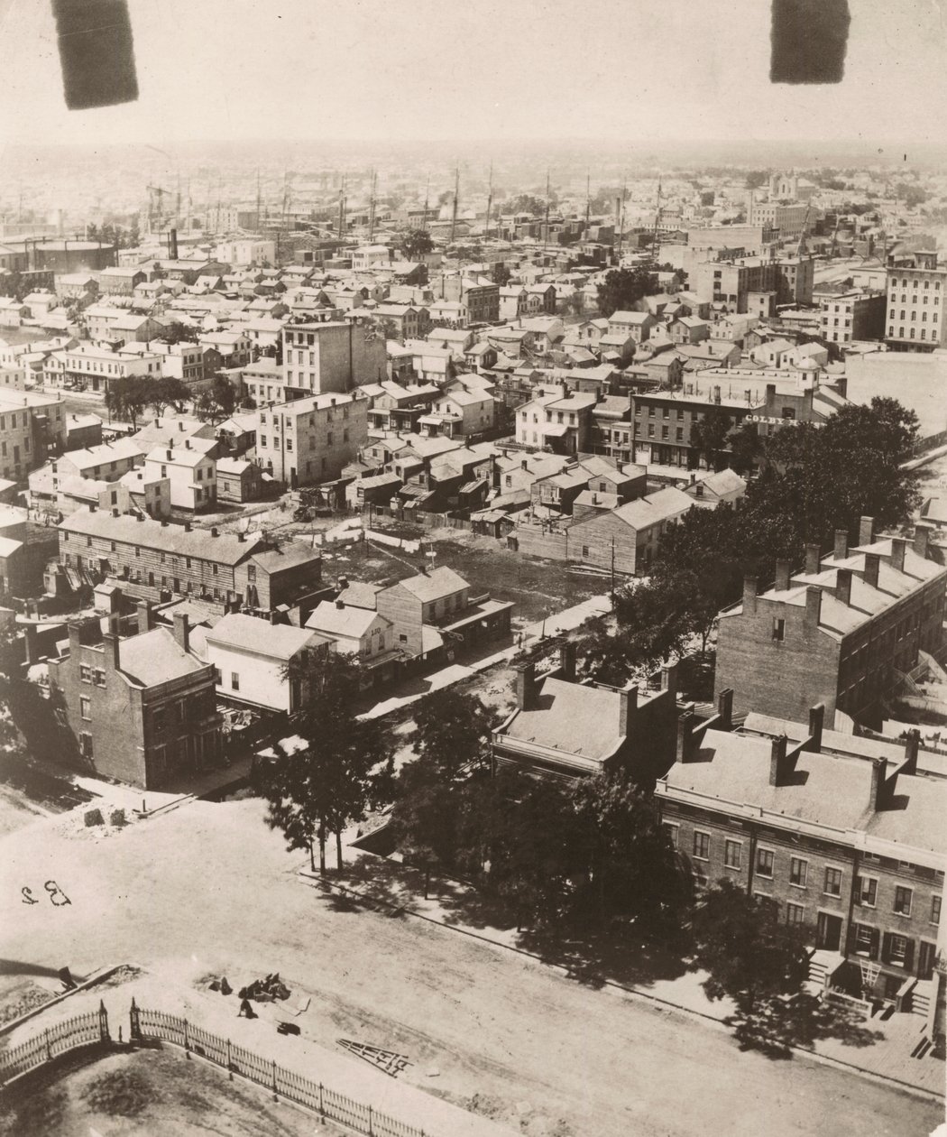 Blick nach Südwesten vom Kuppel des Gerichtsgebäudes in Chicago von Alexander Hesler