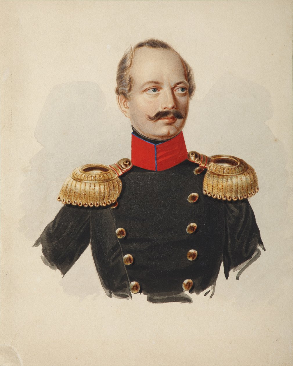 Porträt von Nikolay Fyodorovich Plautin 1794-1866, 1839-1843 von Alexander Ivanovich Klünder