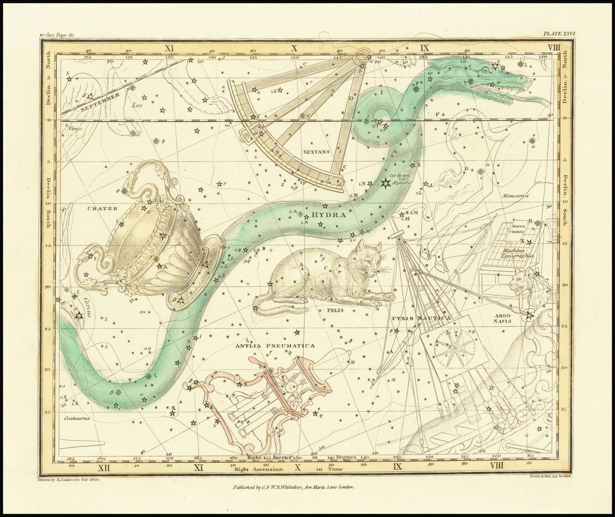 1822 - Alexander Jamieson - Wasserschlange Sextans Felis und Becher von Alexander Jamieson
