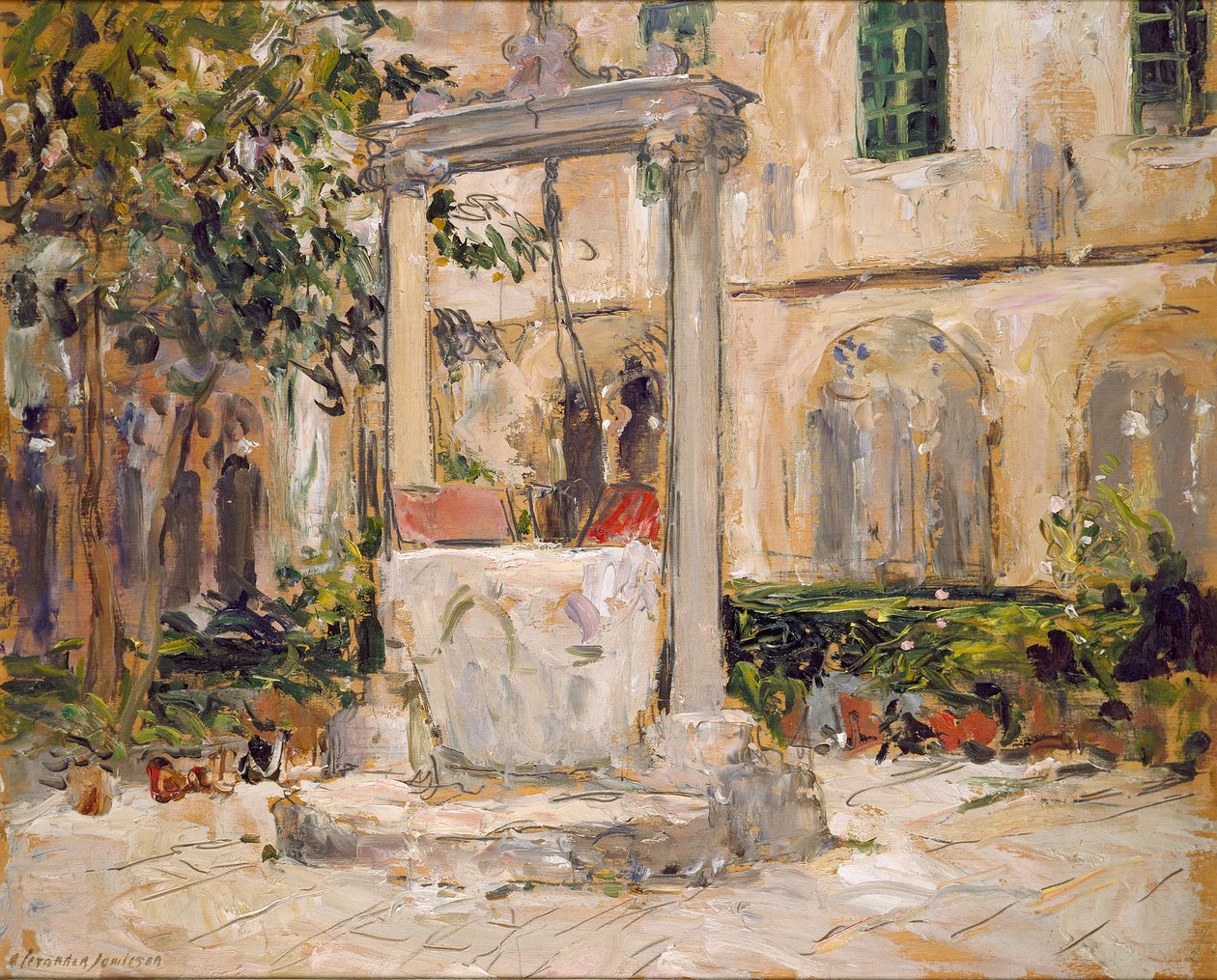 Kreuzgang des Dominikanerklosters, Dubrovnik, frühes 20. Jahrhundert von Alexander Jamieson
