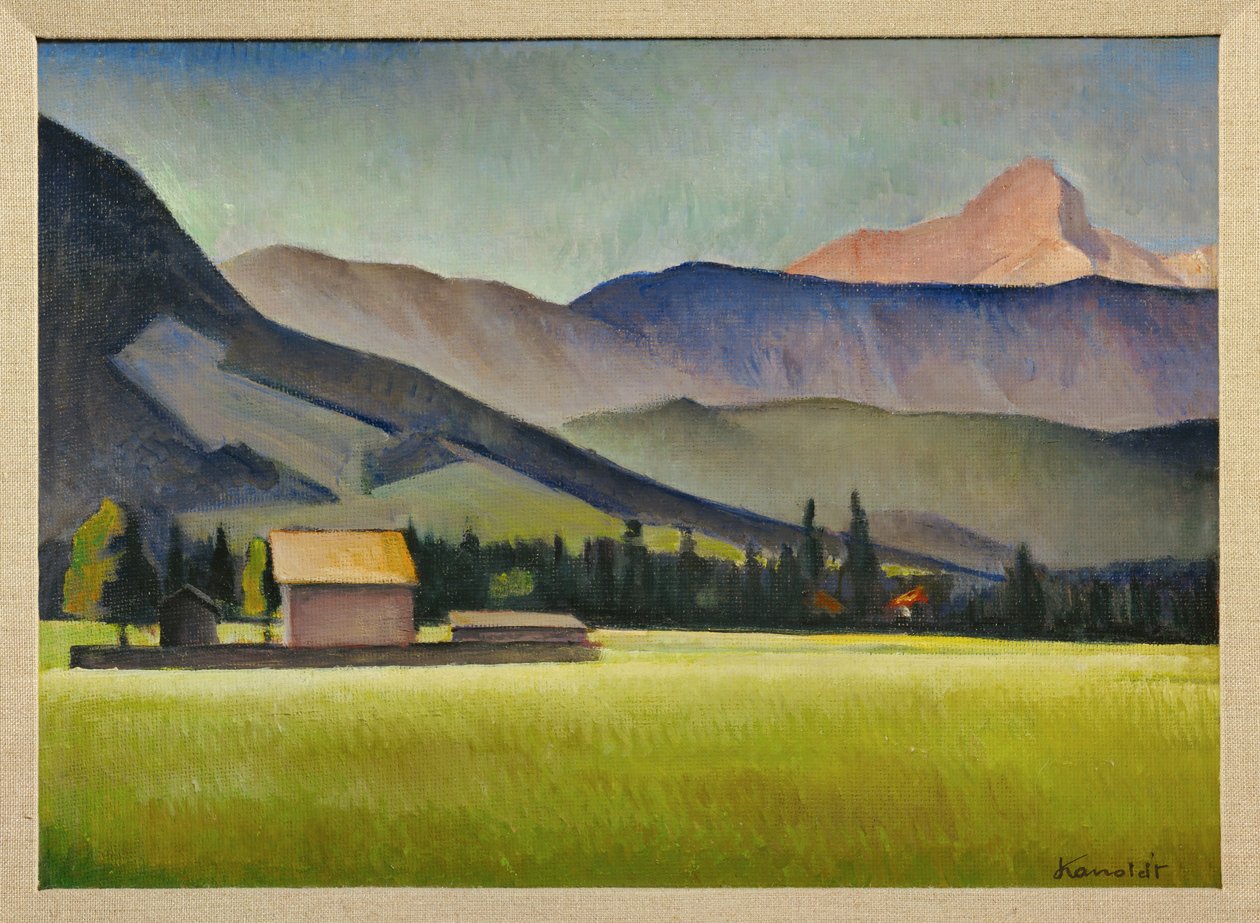 Danielspitze in den Zugspitzbergen, Bayern von Alexander Kanoldt