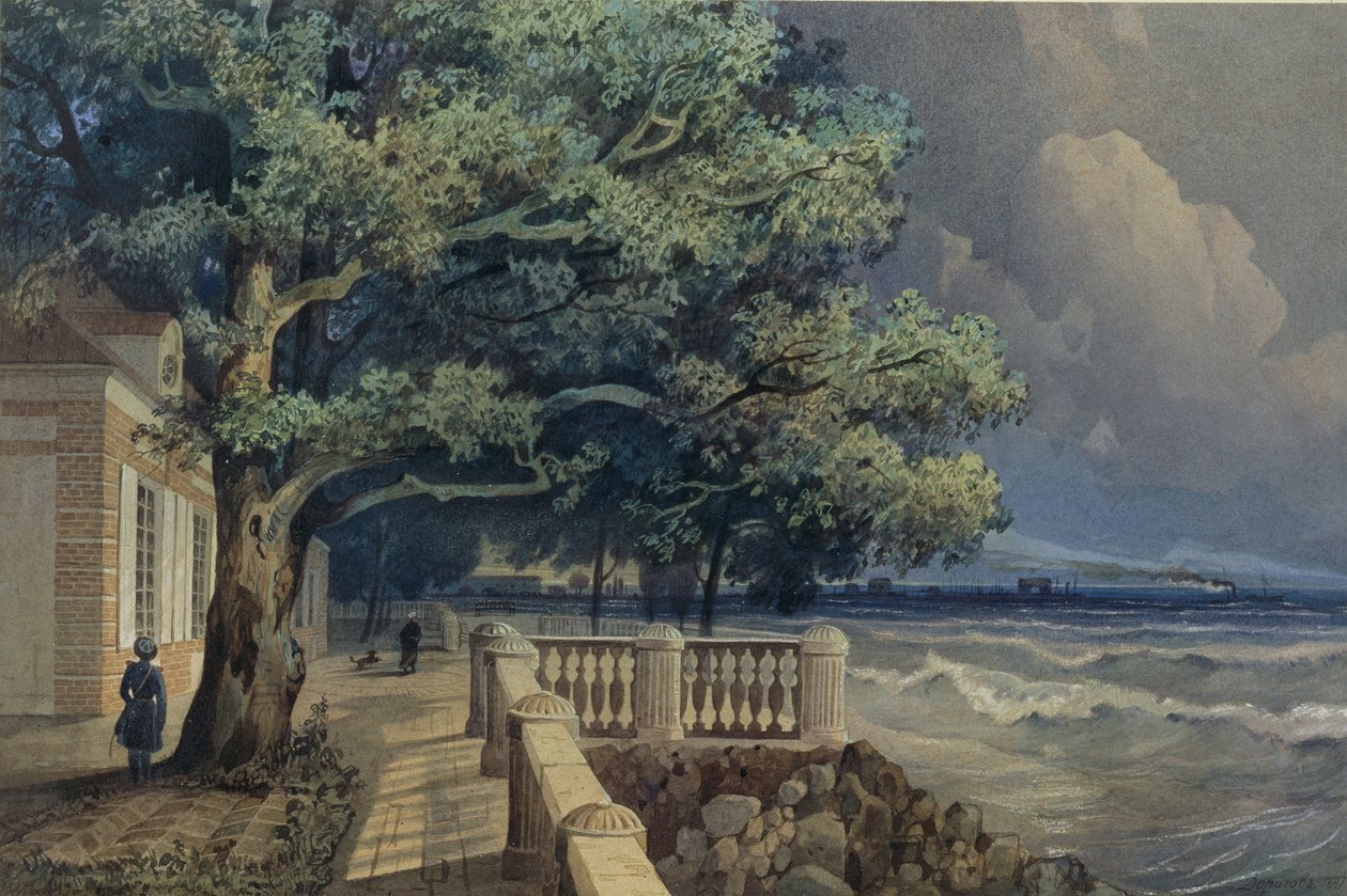 Terrasse im Monplaisir-Palast, Peterhof von Alexander Matveyevich Dorogov