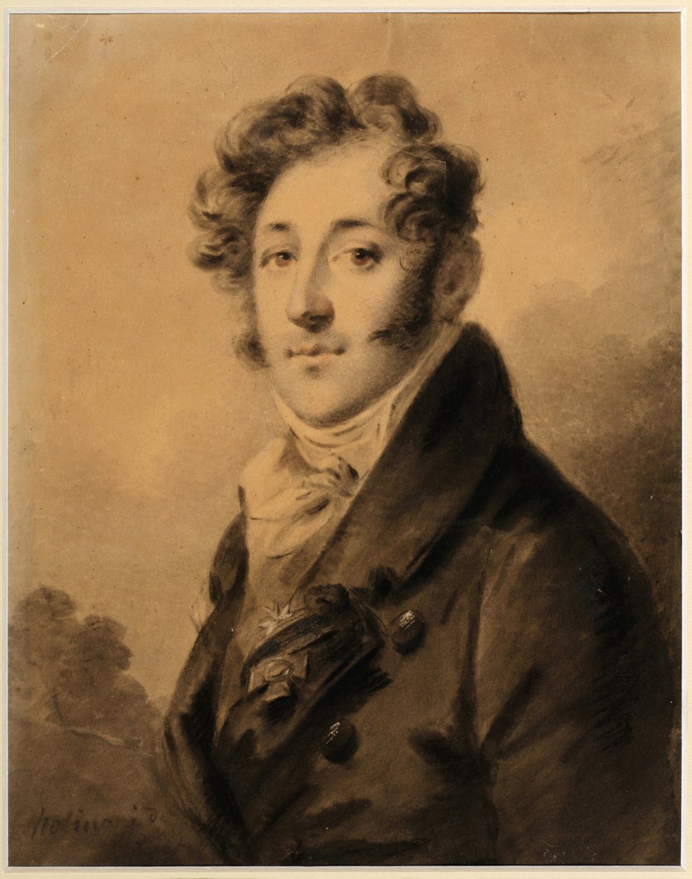 Porträt von Konstantin Jakowlewitsch Bulgakow (1782-1835) - Werk von Alexander Molinari (1772-1831) von Alexander Molinari