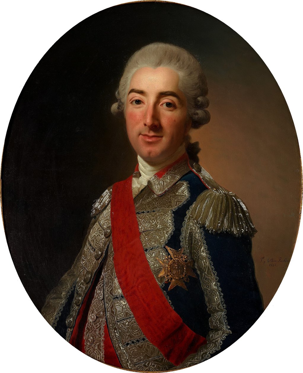 Cosme de Beaupoil, Marquis de St Aulaire (1741-1822) von Alexander Roslin