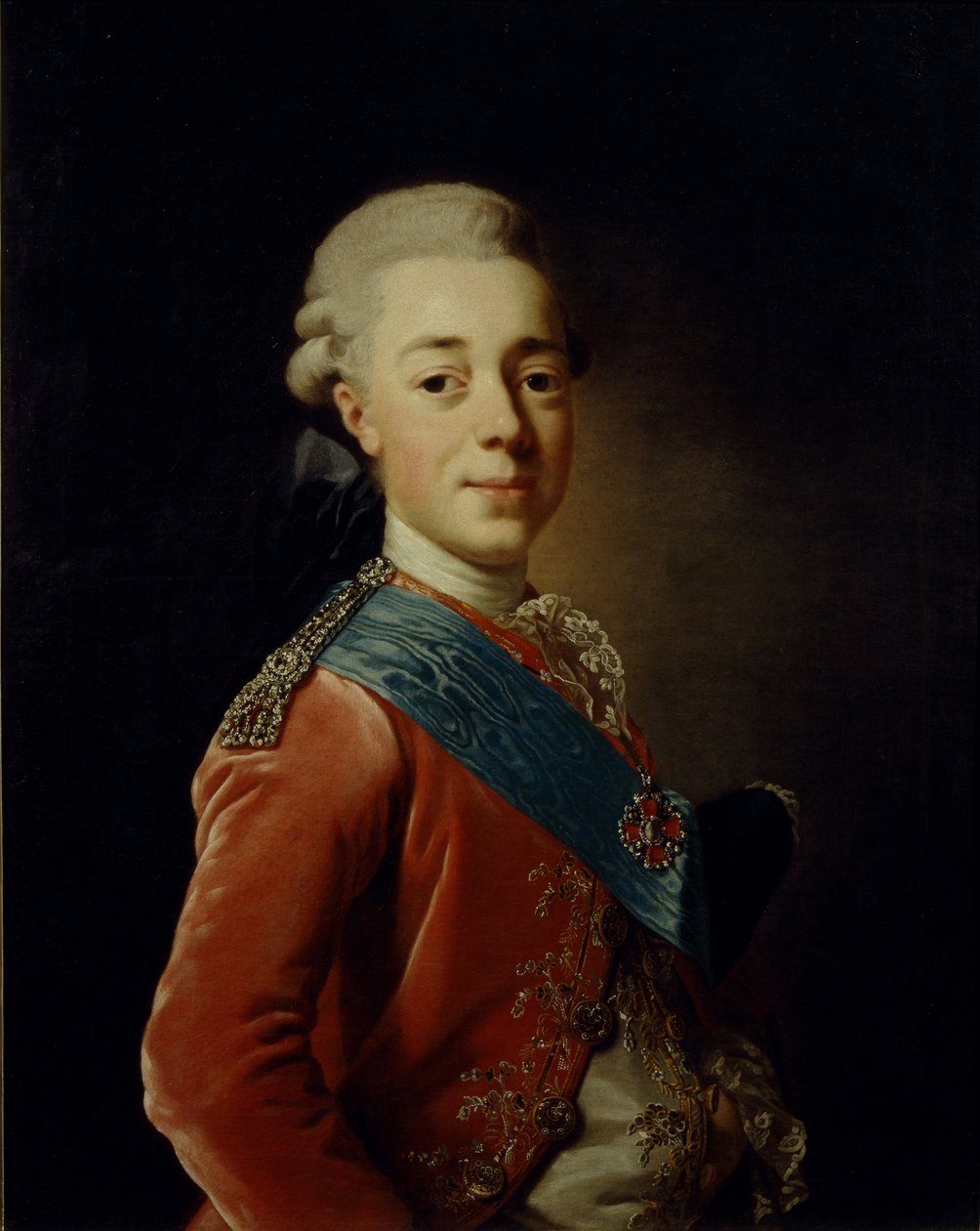 Porträt des Großherzogs Pawel Petrowitsch 1754-1801, 1776 von Alexander Roslin