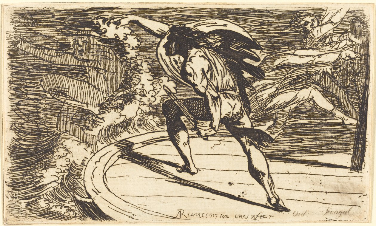 Cormar greift den Geist der Wasser an von Alexander Runciman