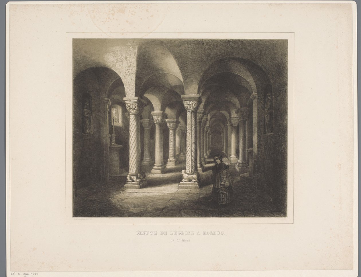 Krypta der Abteikirche Rolduc von Alexander Schaepkens