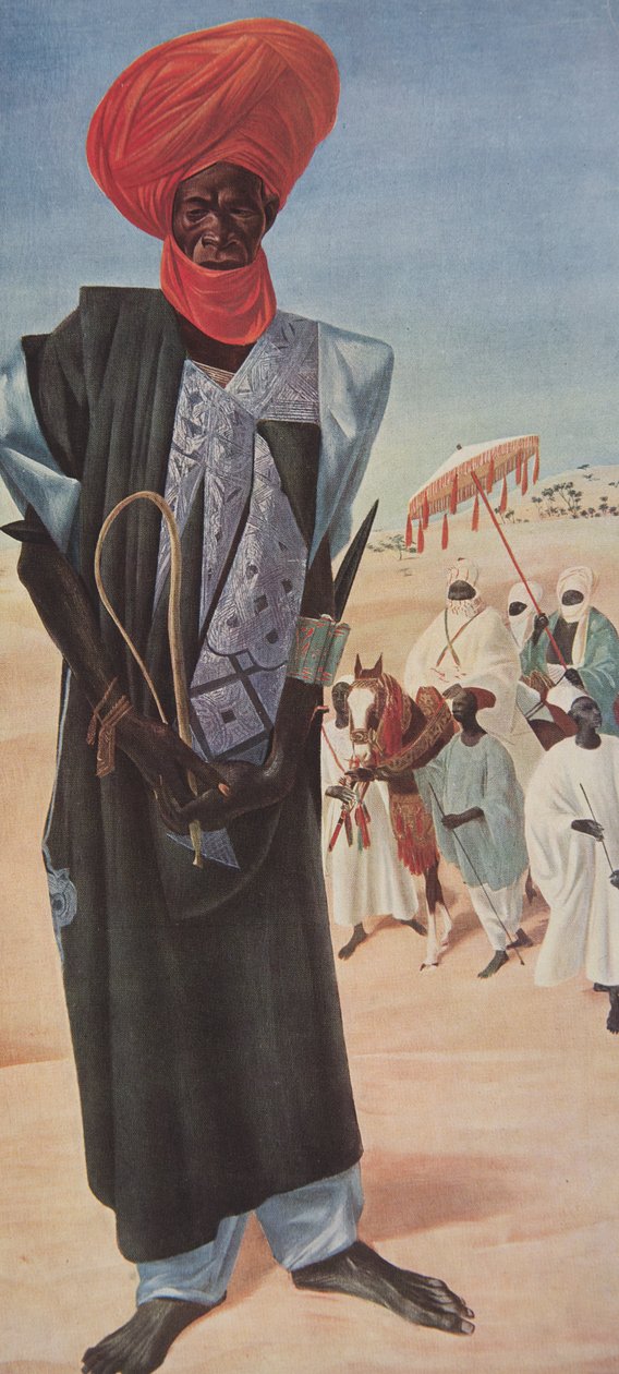 Magemma, Chef der Reiter des Sultans Sery Ussa von Maradi, Niger-Territorium, aus Dessins et Peintures d