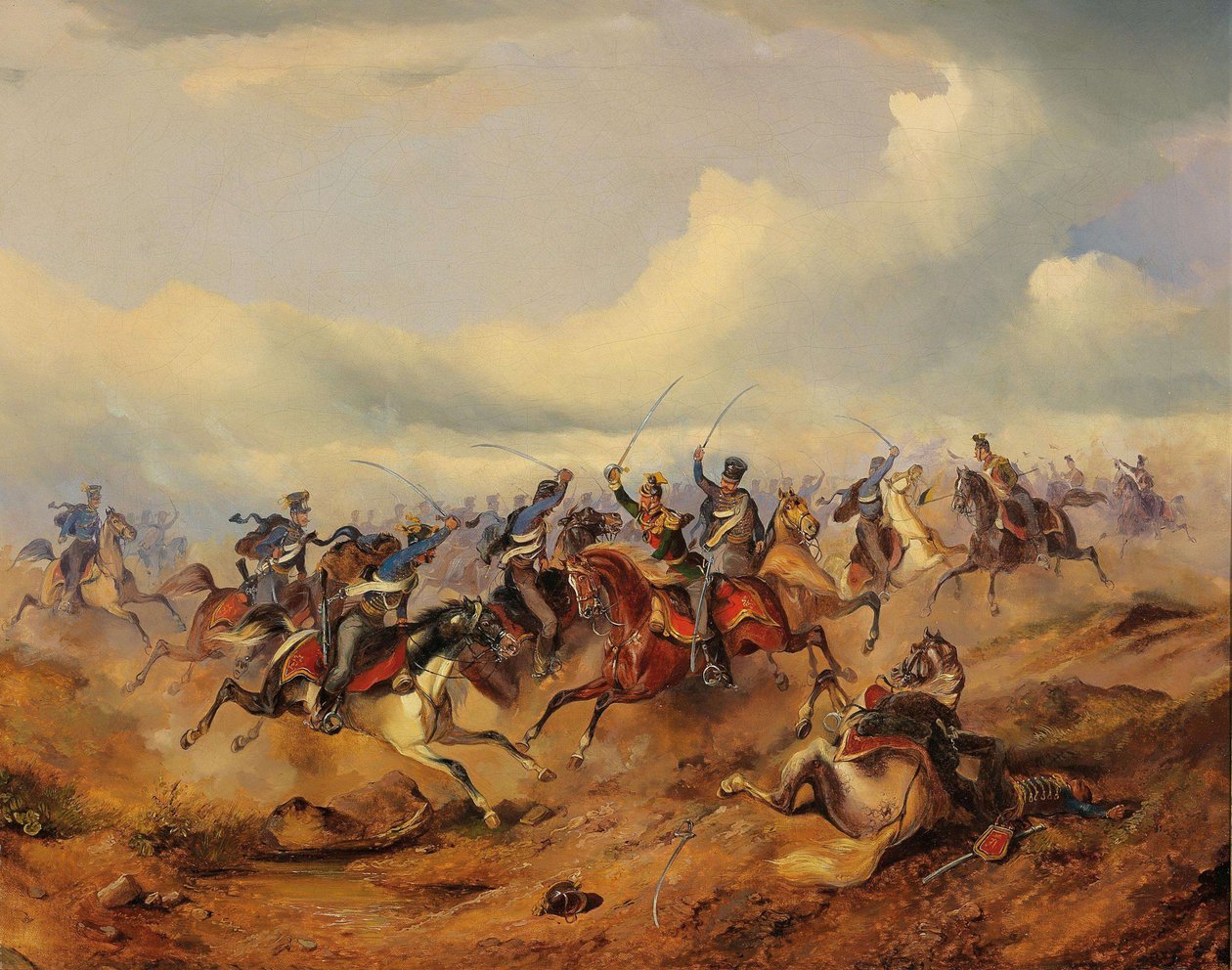 Eine Szene aus der ungarischen Revolution 1848-1849, ca. 1850 von Alexander von Bensa