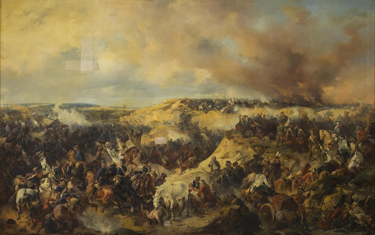 Die Schlacht von Kunersdorf am 12. August 1759, 1848 von Alexander von Kotzebue