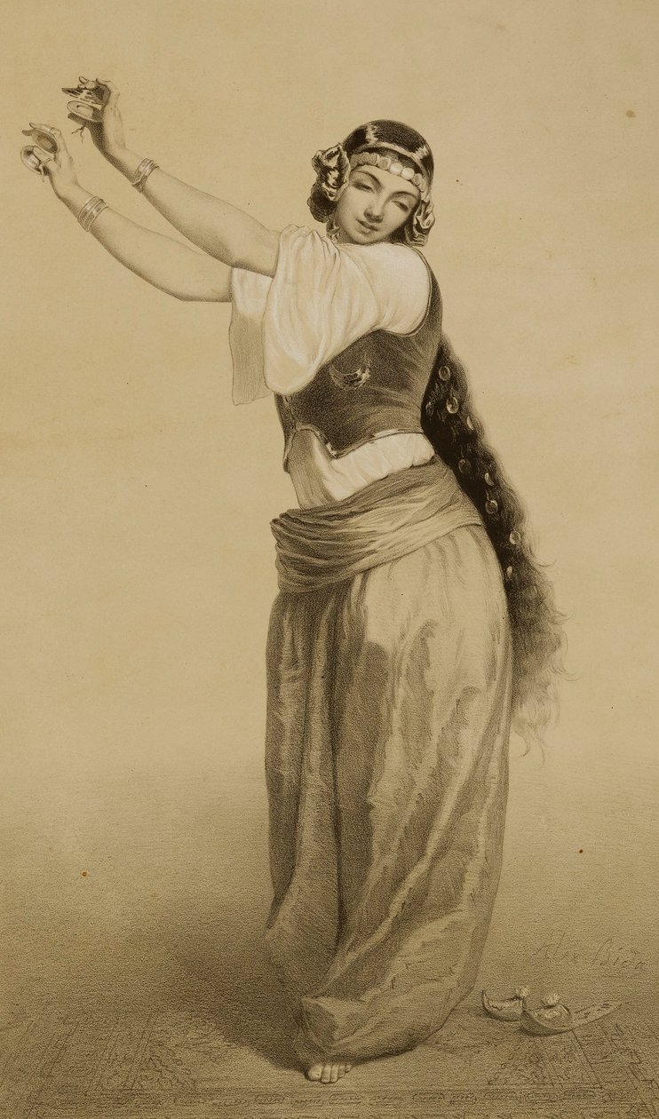 Ein tanzendes Mädchen (Almeh) von Alexandre Bida