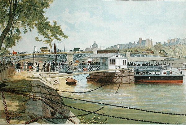 Der Ponton in Suresnes, neben der Pont des Saints Pères von Alexandre Brun