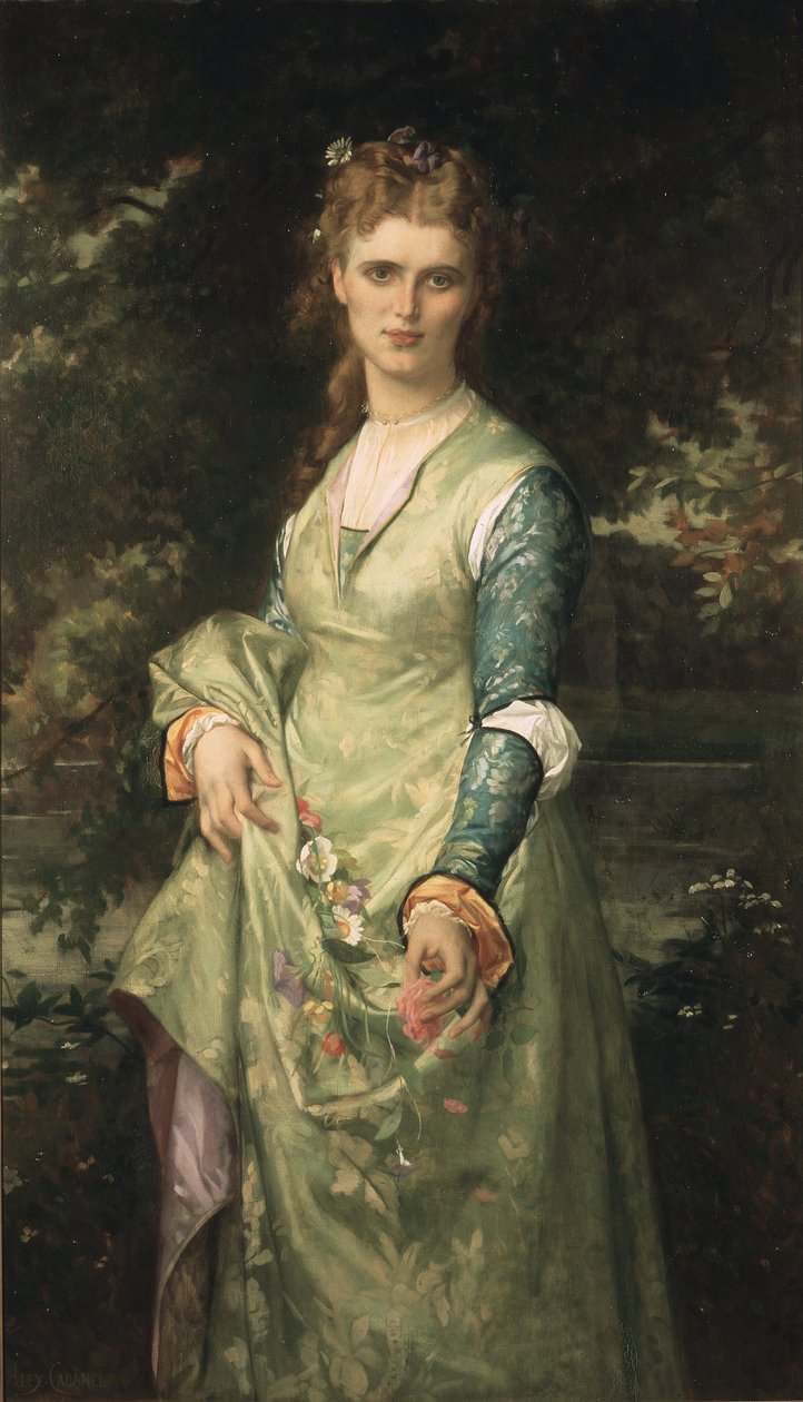Christina Nilsson als Ophelia von Alexandre Cabanel