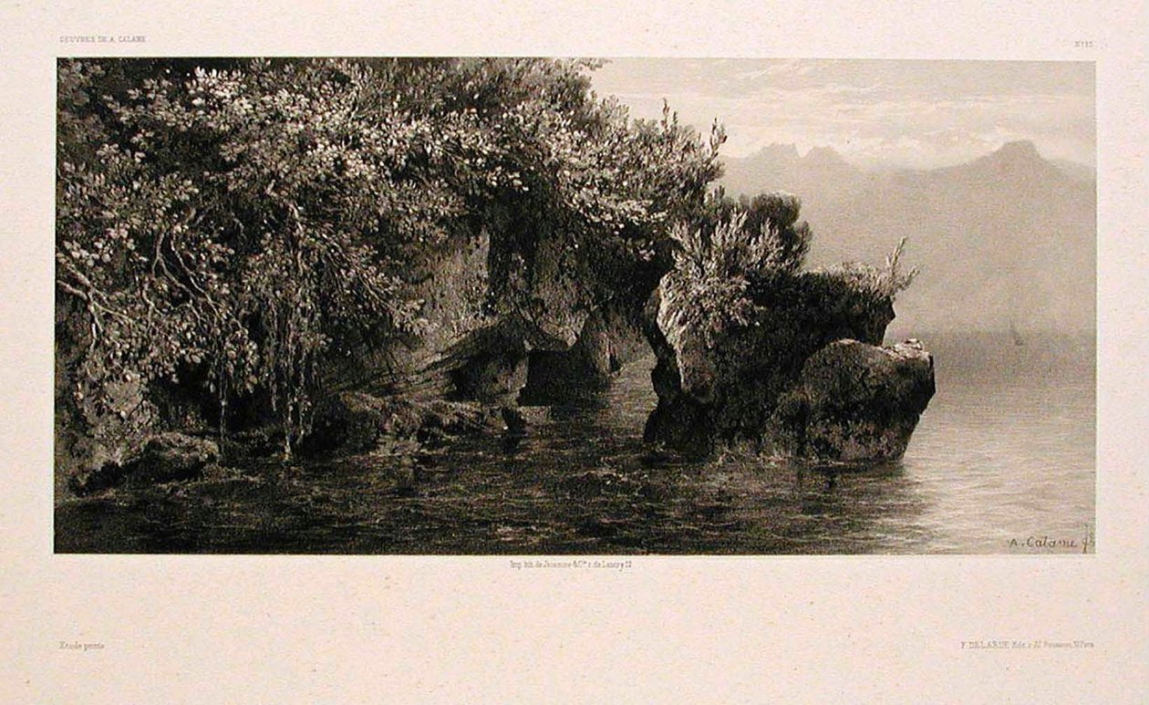 Ufer des Genfersees von Alexandre Calame