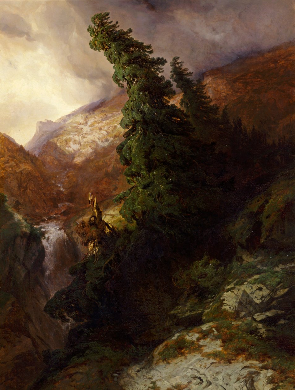 Hochgebirgsschlucht (Handeggtal im Kanton Bern) von Alexandre Calame
