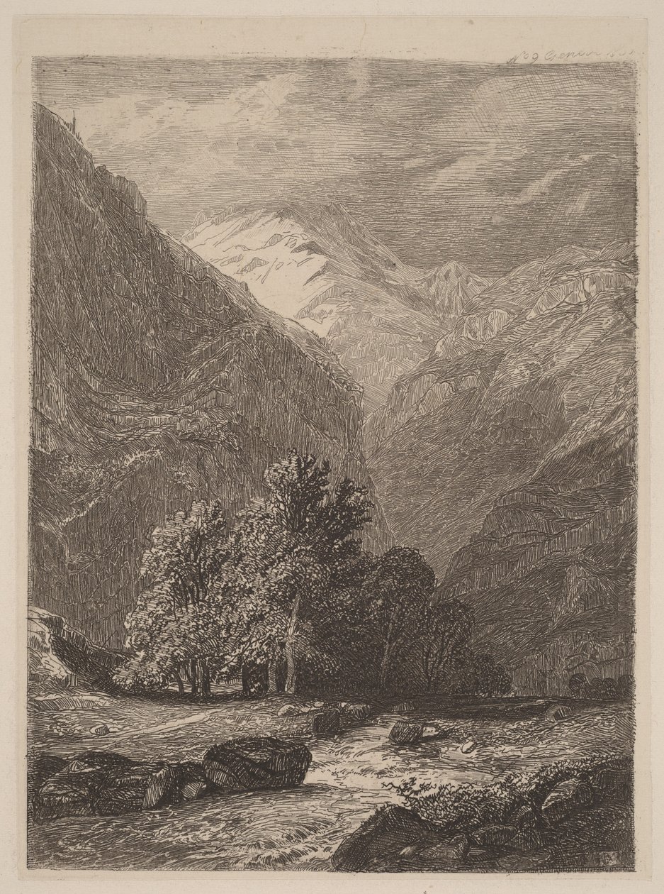 Bergbach von Alexandre Calame