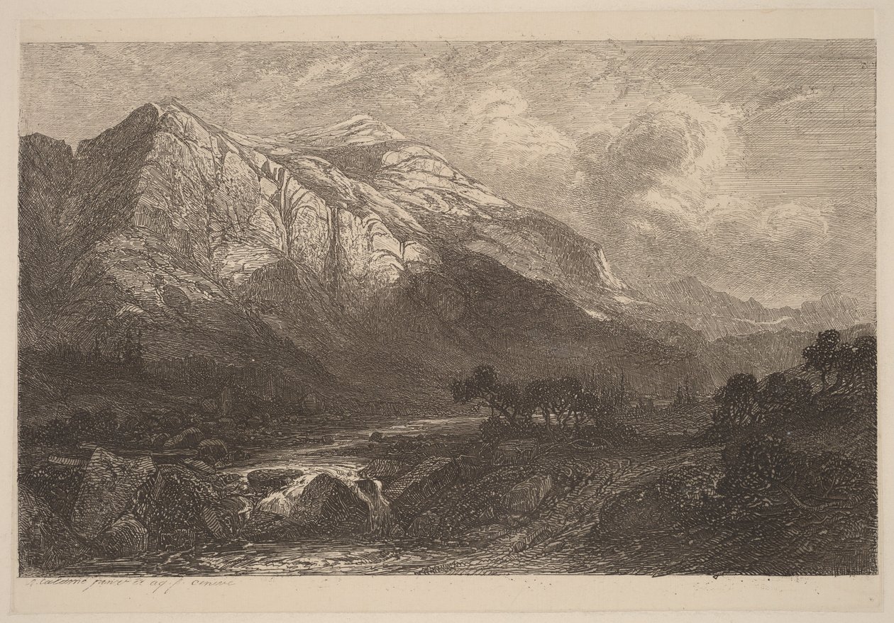Bergbach von Alexandre Calame