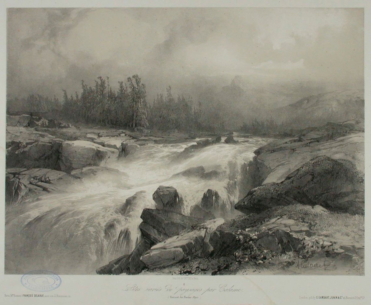 Ohne Titel von Alexandre Calame