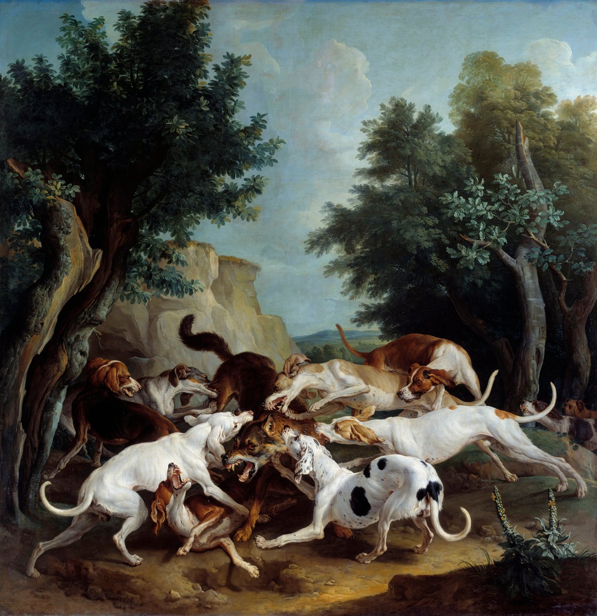 Wolfsjagd von Alexandre Francois Desportes