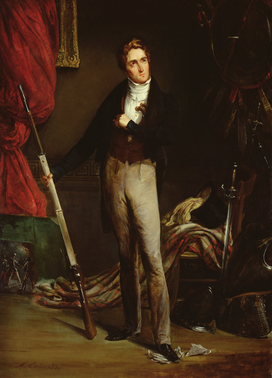 Porträt eines jungen Revolutionärs während der Französischen Revolution von 1830 von Alexandre Marie Colin