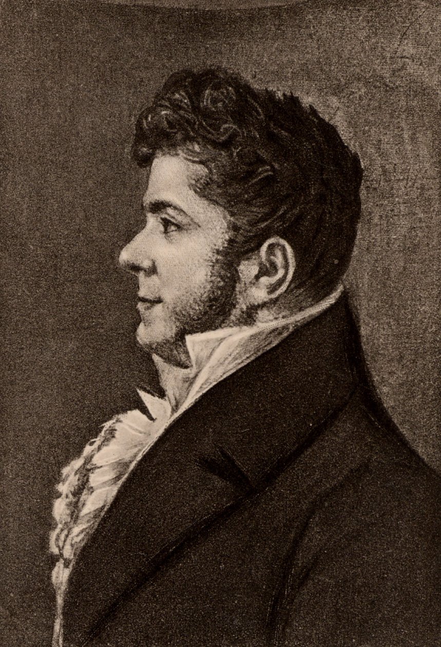 Porträt des französischen Romanciers Stendhal von Alexandre Marie Longuet