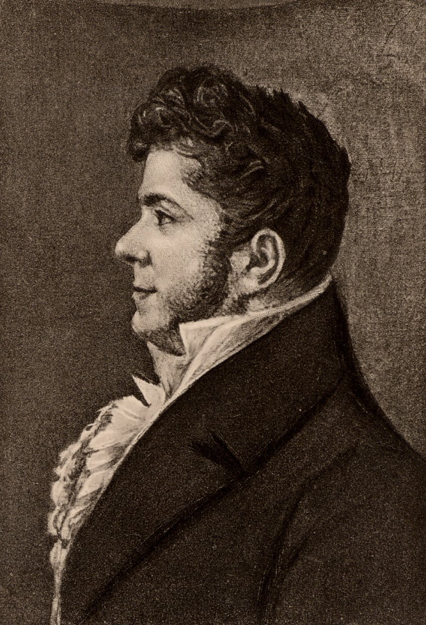 Stendhal, Pseudonym von Henri Marie Beyle (1783-1842) französischer Romanautor von Alexandre Marie Longuet