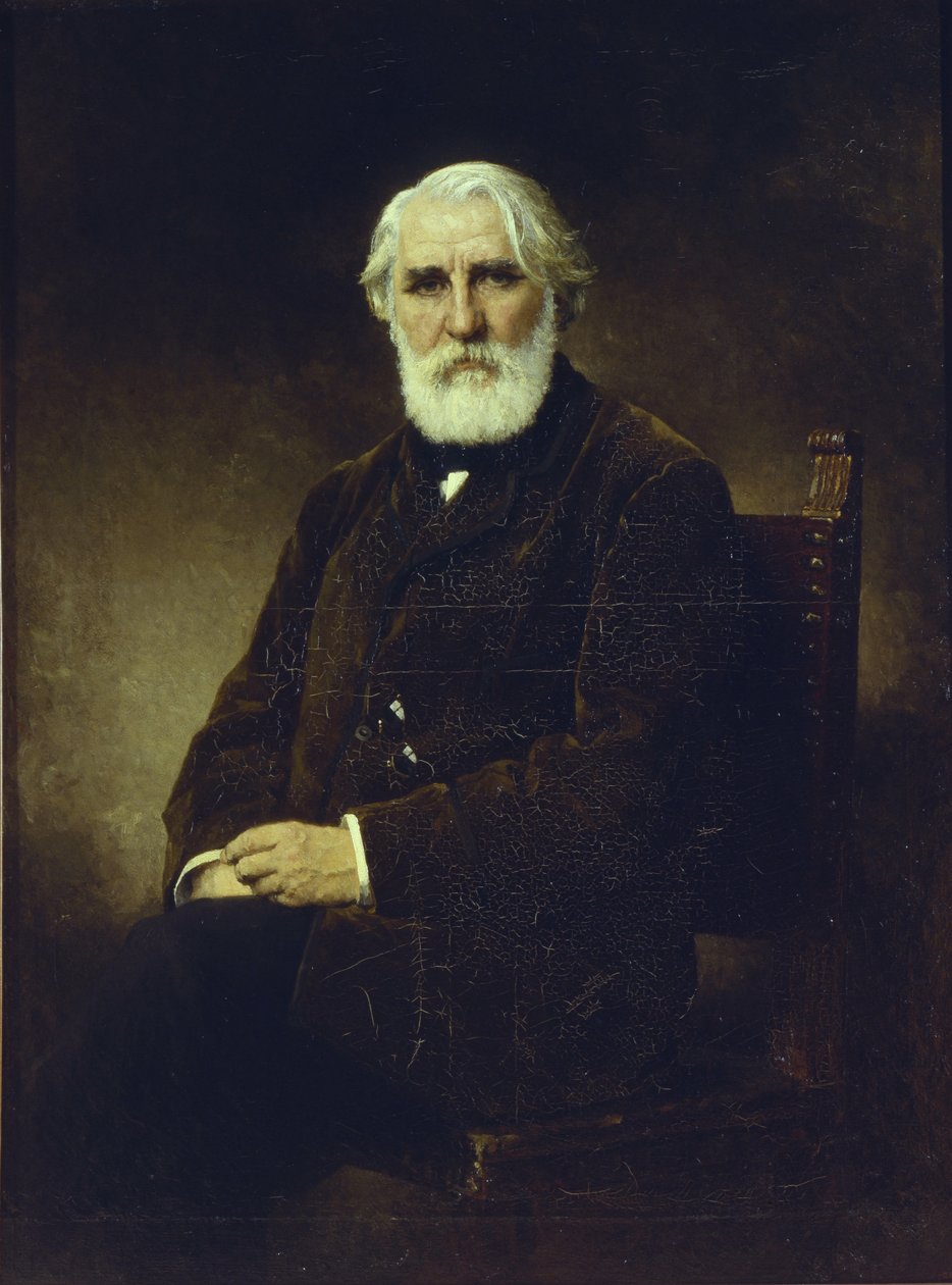 Porträt des Autors Iwan S. Turgenew 1818-1883, 1875 von Alexei Alexeyevich Harlamov