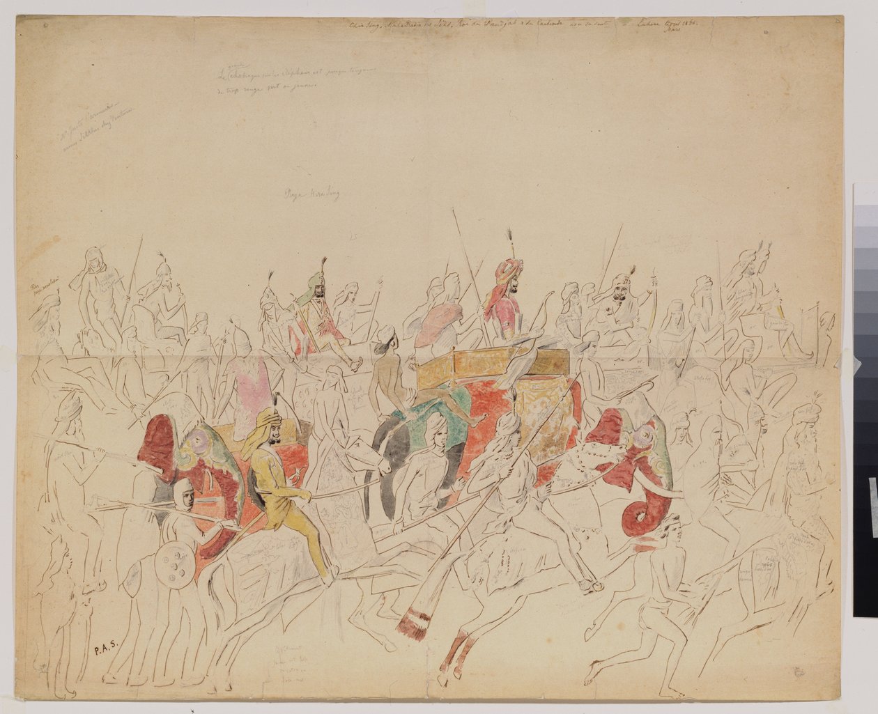 Der Maharadscha Sher Singh und sein Hof von Alexei Dmitrievich Saltykov