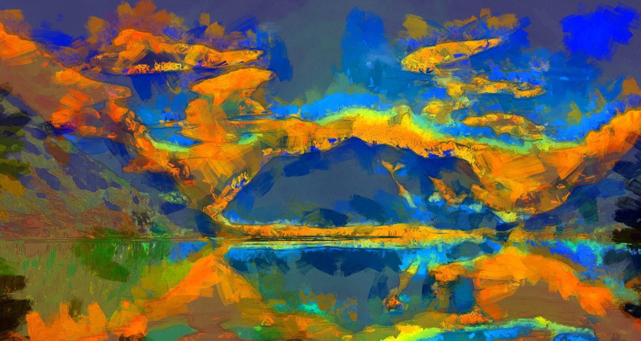 Sonnenuntergang, 2020 von Alexei Makhov