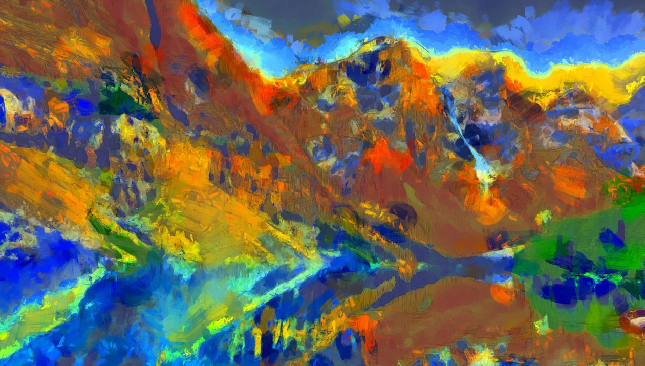 Verschiedene Farben der Landschaft, 2020 von Alexei Makhov