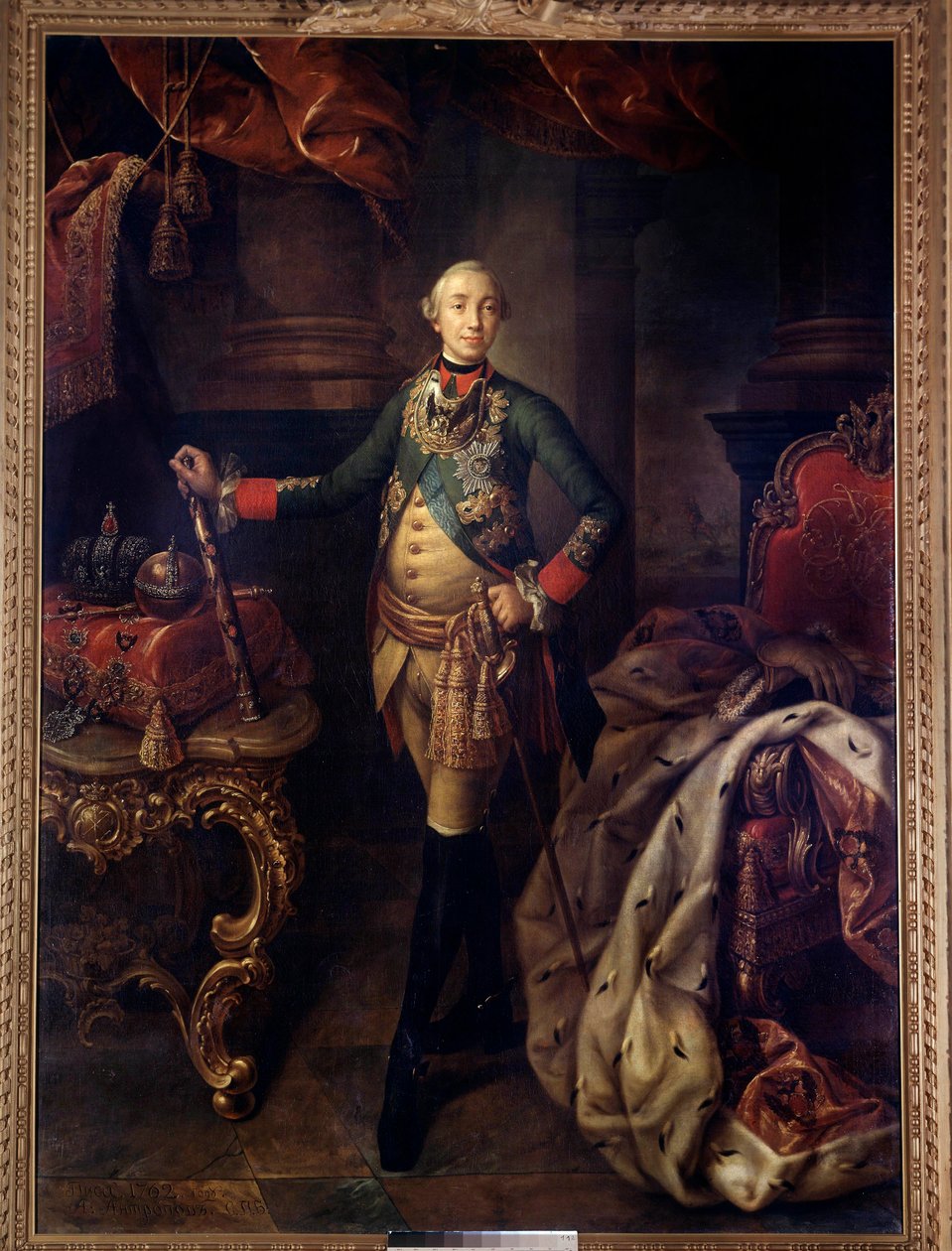 Ganzkörperporträt von Peter III. von Alexei Petrovich Antropov