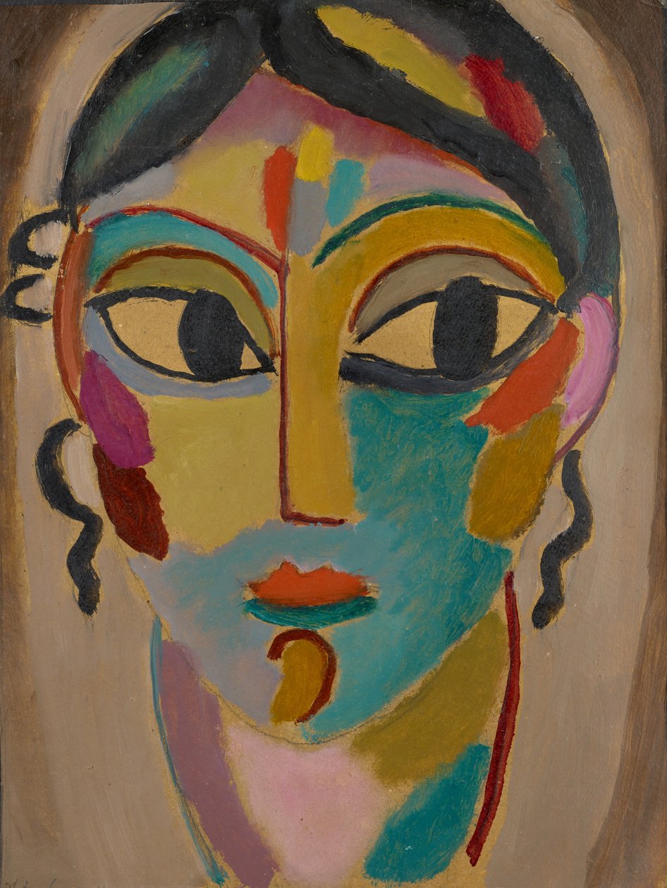 Mystischer Kopf: Kopf eines Mädchens von Alexej von Jawlensky