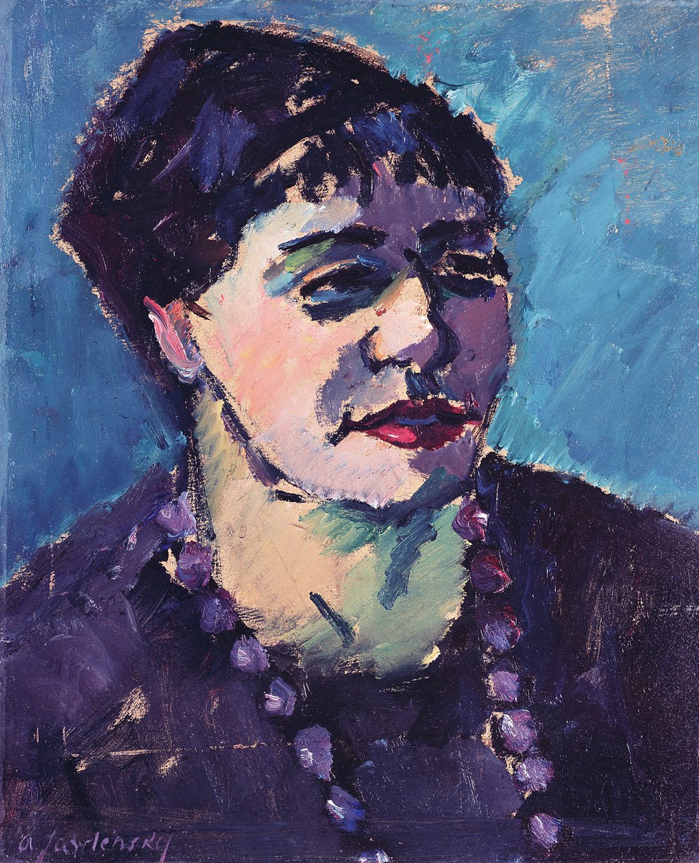 Porträt von Mrs. Epstein von Alexej von Jawlensky