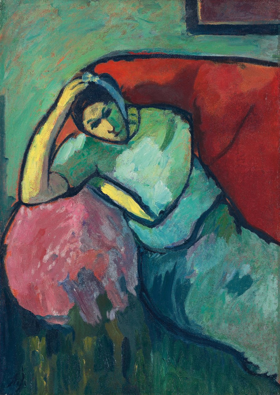 Sitzende Frau, 1909 von Alexej von Jawlensky
