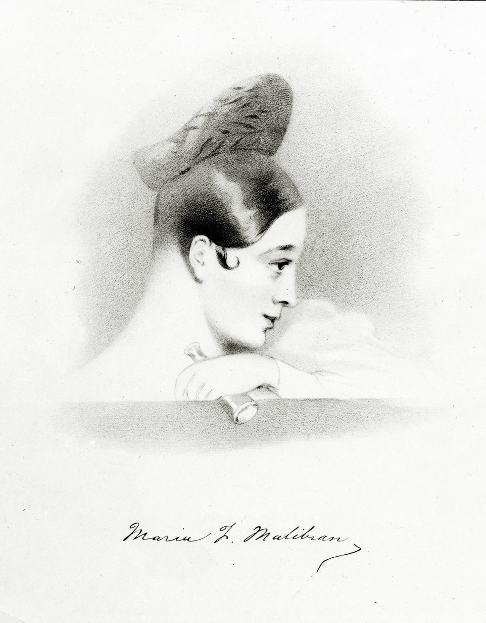 Marie Malibran, graviert von Richard James Lane, 1836 von Alfred Edward Chalon