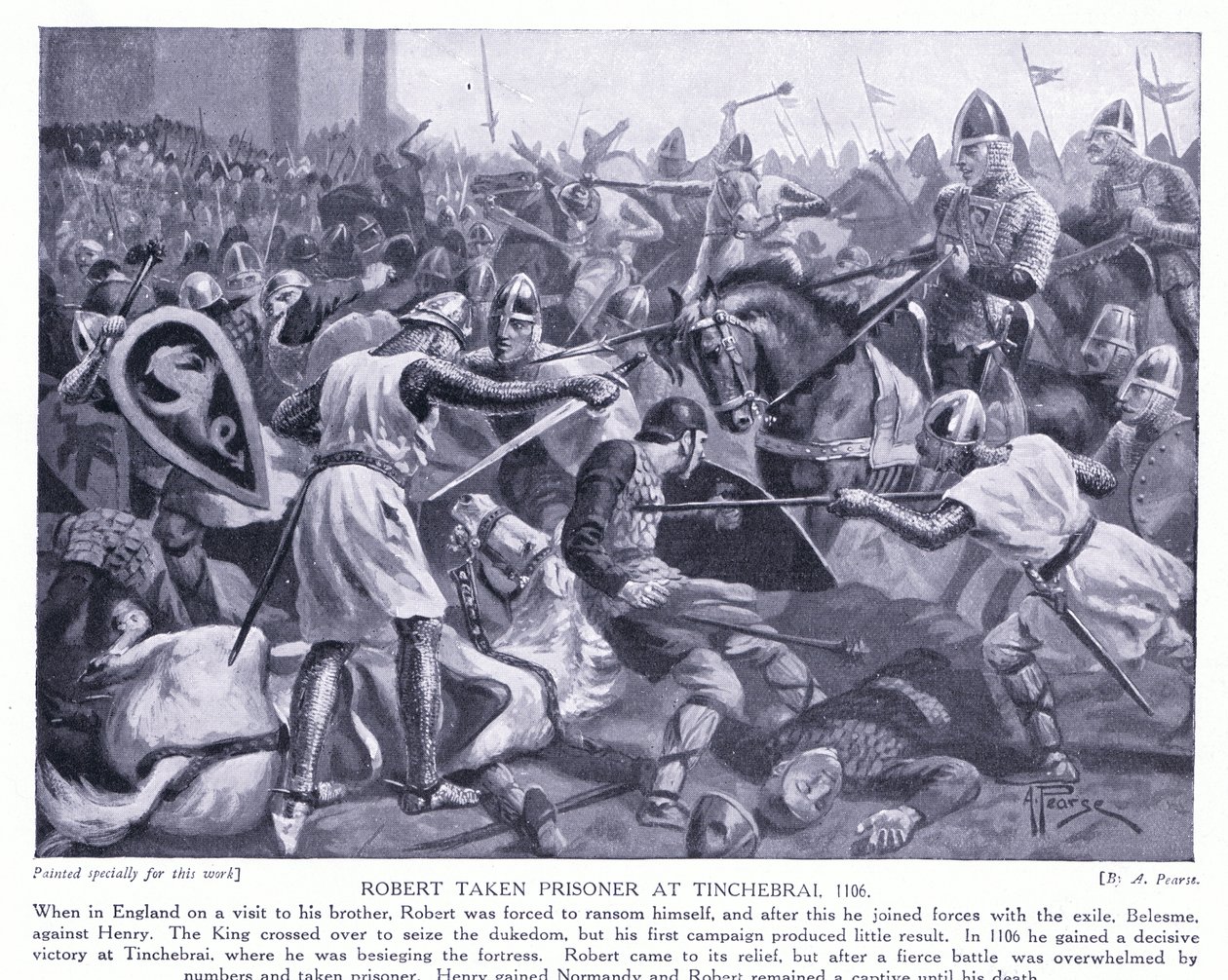 Robert gefangen bei Tinchebrai AD1106 von Alfred Pearse
