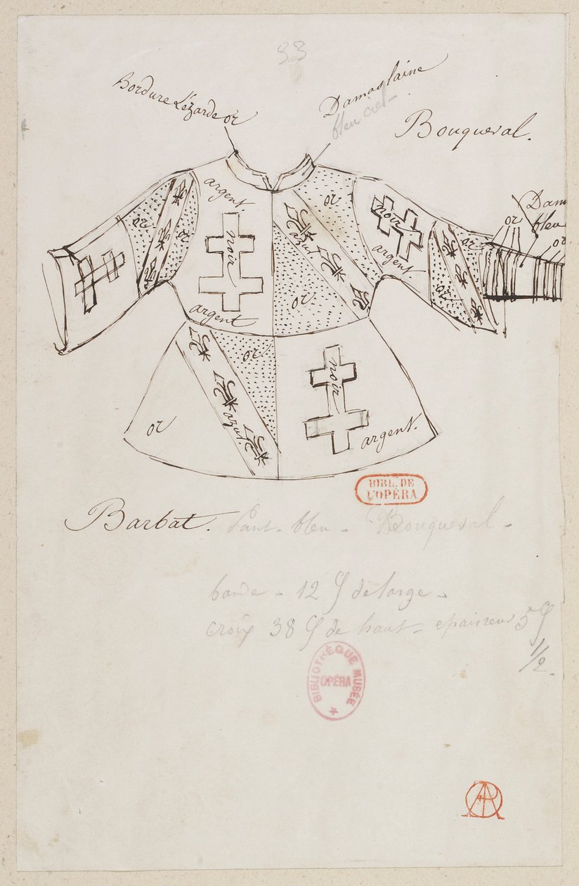 La magicienne - Kostümentwürfe - MM. Bouqueval, Barbat von Alfred Albert