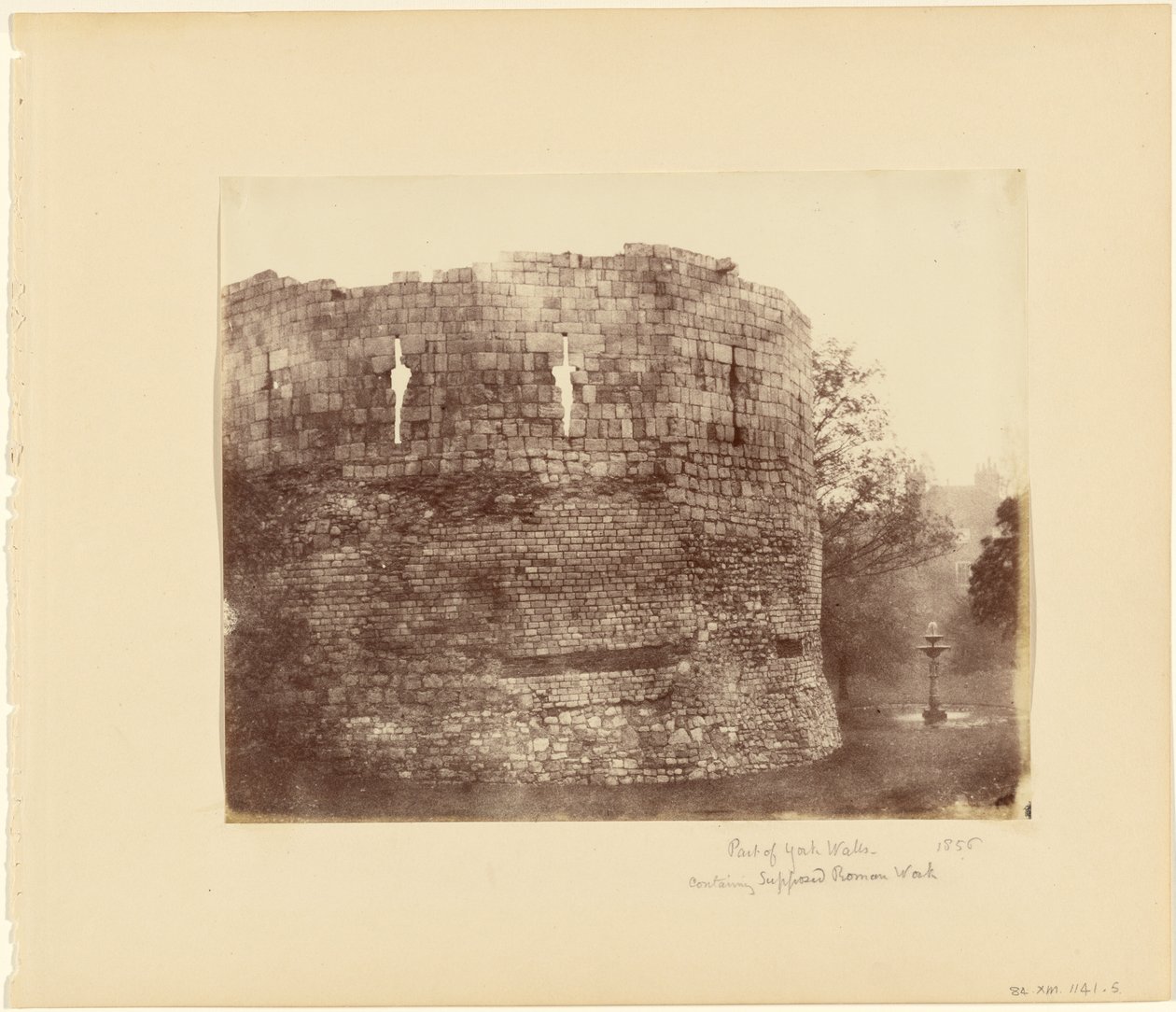 Teil der Stadtmauern von York von Alfred Capel Cure